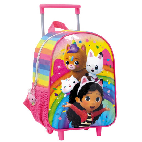 Mochila Escolar Gabby Dollhouse Infantil Con Carro 3