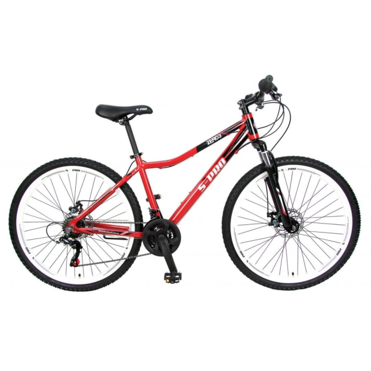 Bicicleta S-pro Mtb Zero3 R.27.5 Dama Aluminio F/disco - Roja 