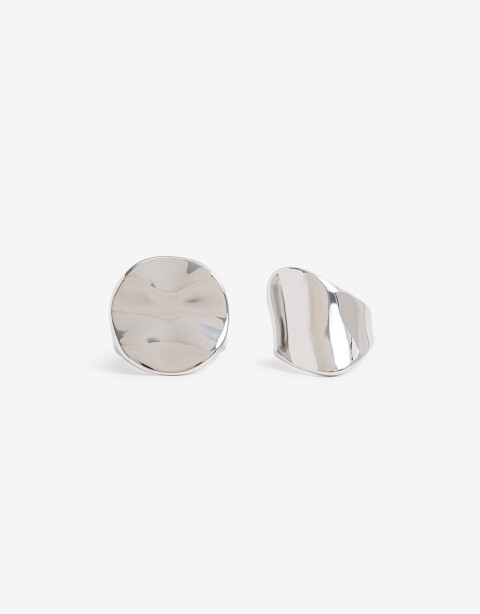 Sets Anillos Metal Set De Anillos Metal - Plateado Rodio