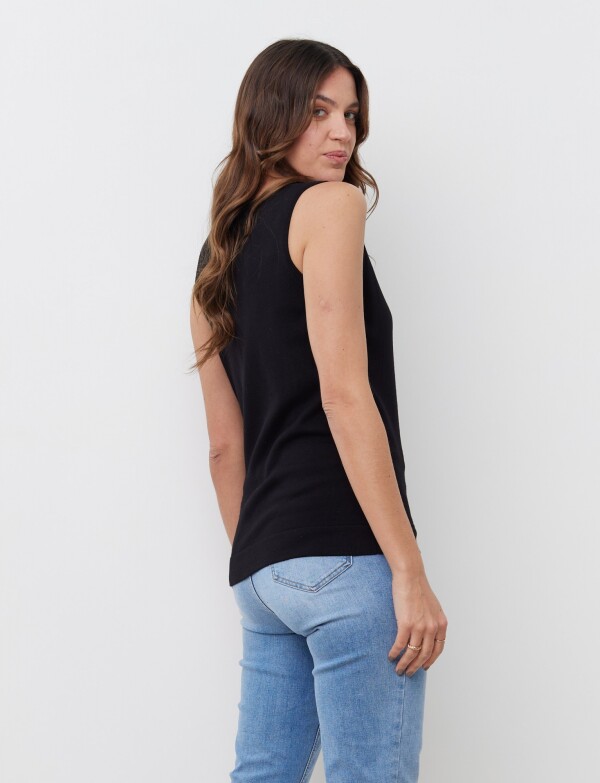 Musculosa Tejida NEGRO