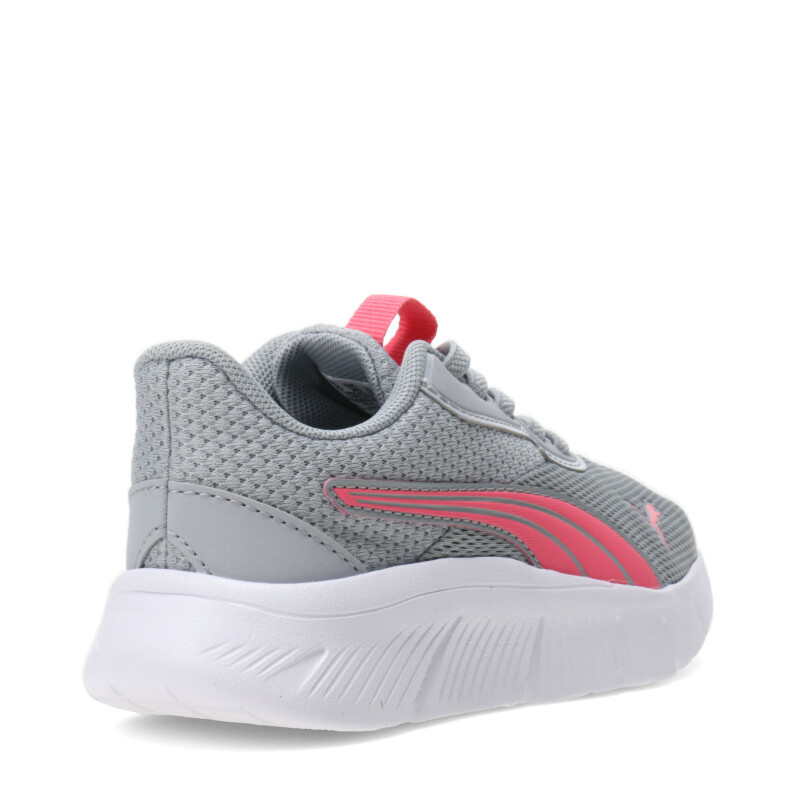 Championes de Niños Puma Flexfocus Modern Gris - Rosa