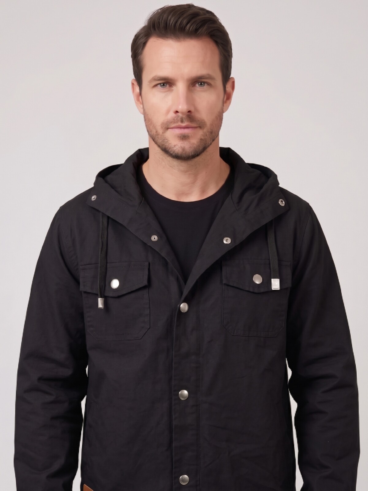 CAMPERA GABARDINA NEGRO