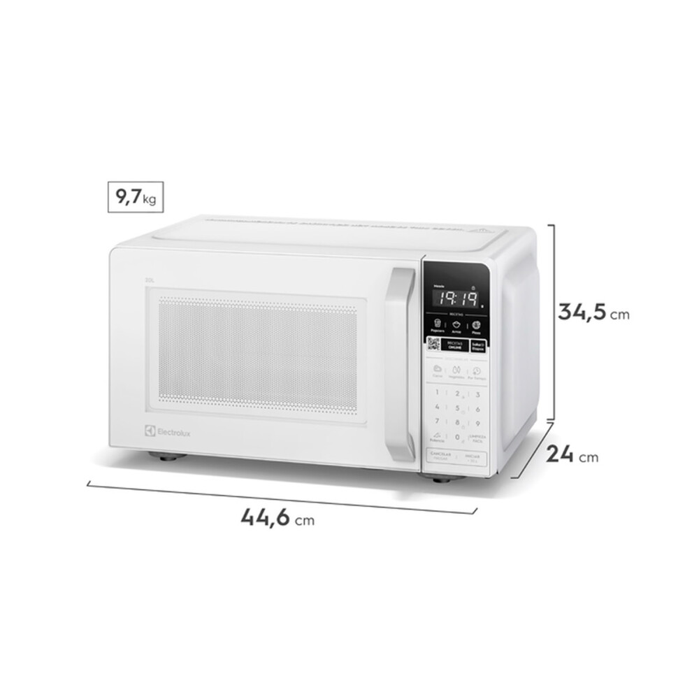 Microondas Electrolux Efficient 20L ME20AW Blanco