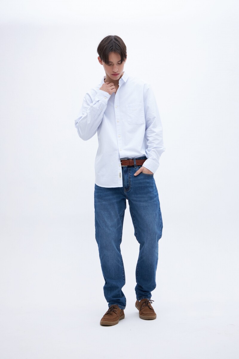 Camisa Doyle - Celeste 