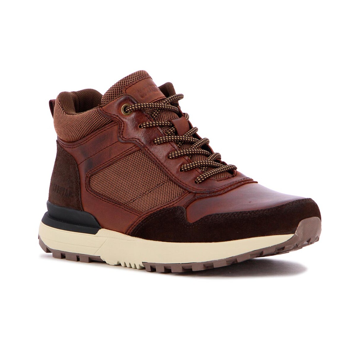 Country Calzado Bota Casual Hombre Acordonada - Cafe- Negro - Cafe-negro 