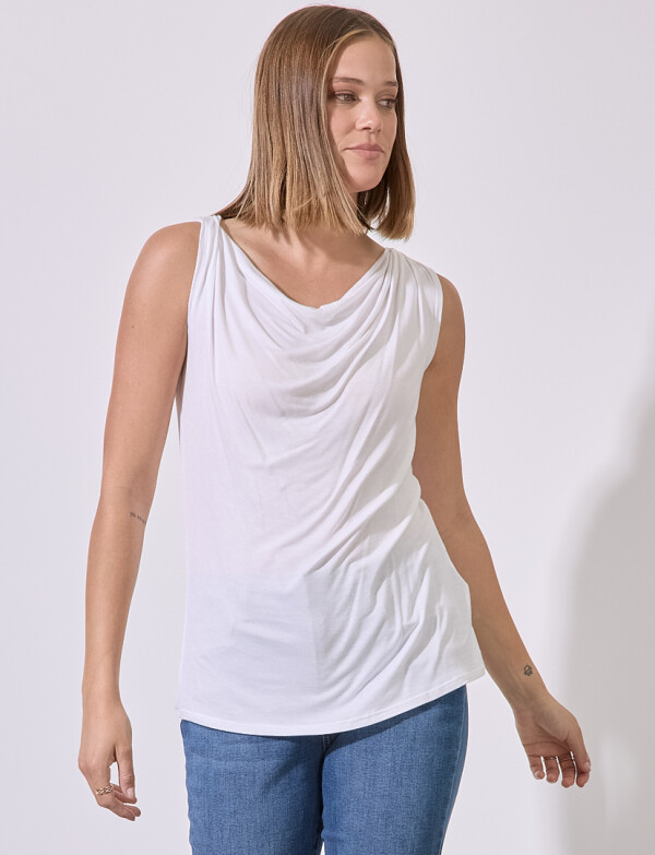 Musculosa Escote Volcado CRUDO