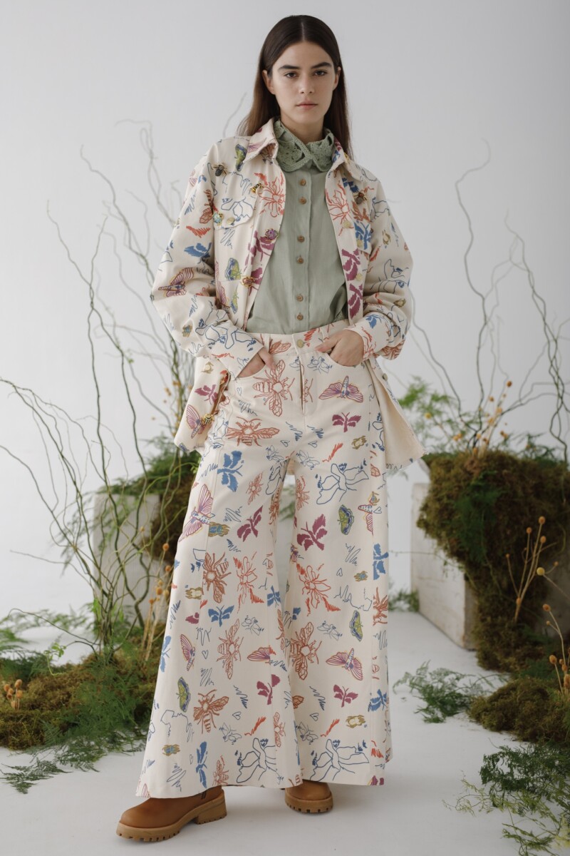 JEAN WIDE XL INSECT Print