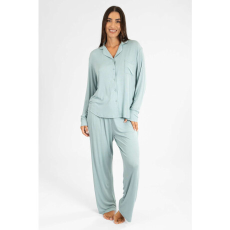 Pijama ribb americano Verde claro