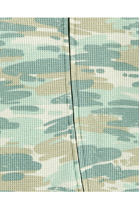 Pijama una pieza de algodón térmico, con pie, diseño camuflado Pijama una pieza de algodón térmico, con pie, diseño camuflado