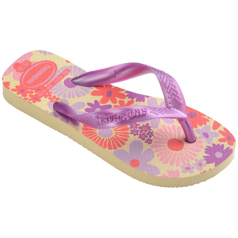 Ojotas Havaianas Kids Flores Violeta