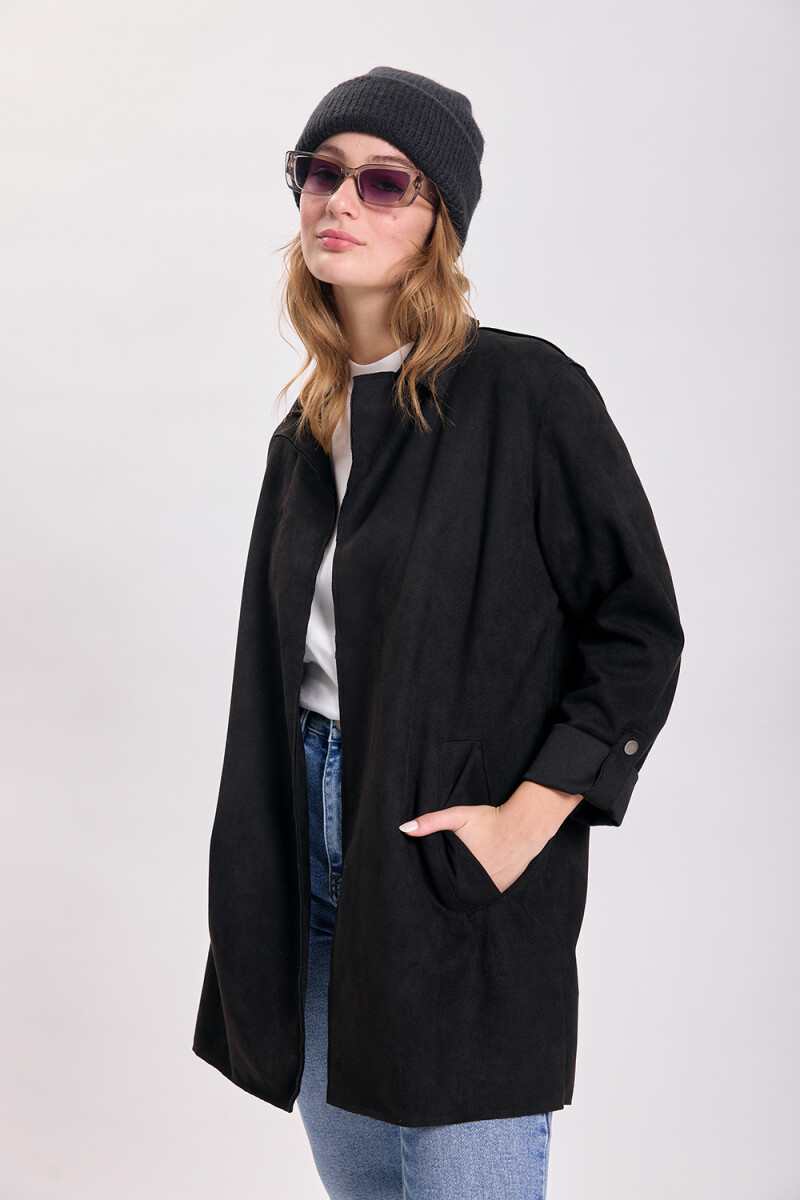 Blazer antelina Negro