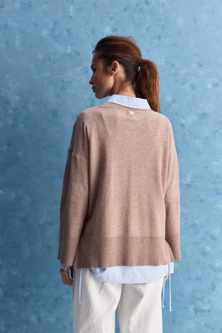 SWEATER WILLY Tostado
