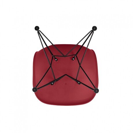 SILLA DE COMEDOR POLICARBONATO ROJO ESTILO EAMES