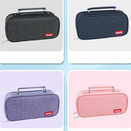 CARTUCHERA CON DOBLE CIERRE COLORES SURTIDOS 001