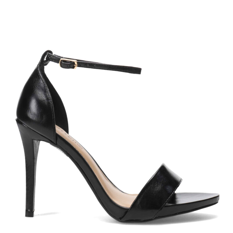 Sandalia de Mujer Bottero con pulsera y taco fino Negro