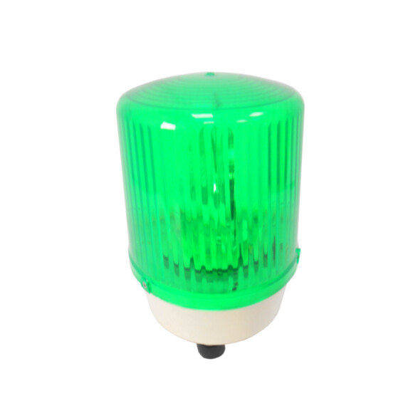 Baliza gira. verde con y s/sonido 15x20 cm. 220V CF4102