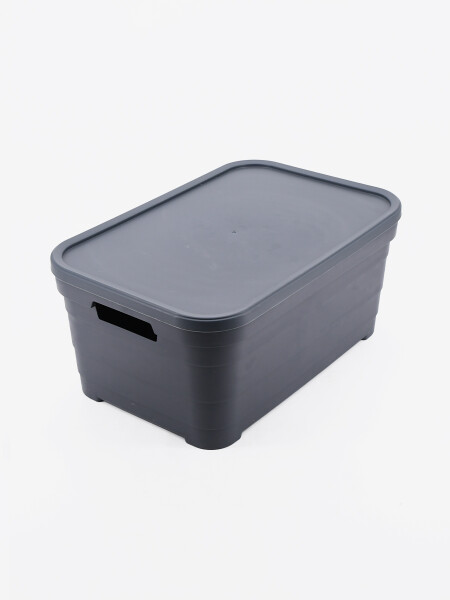 CAJA ORGANIZADORA C/ TAPA PYRAMID 10,8 LTS BEIGE