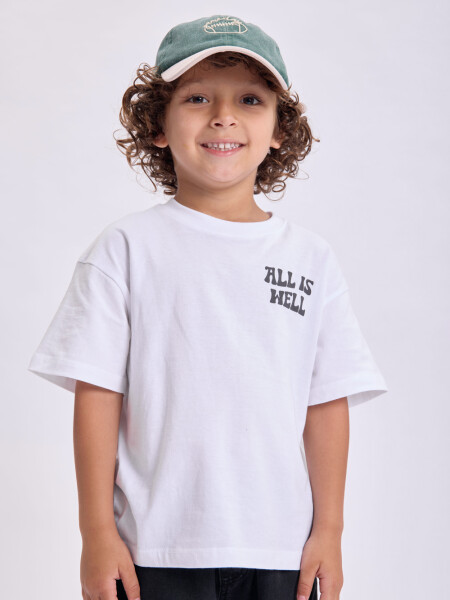 Remera estampa All Is Well Blanco