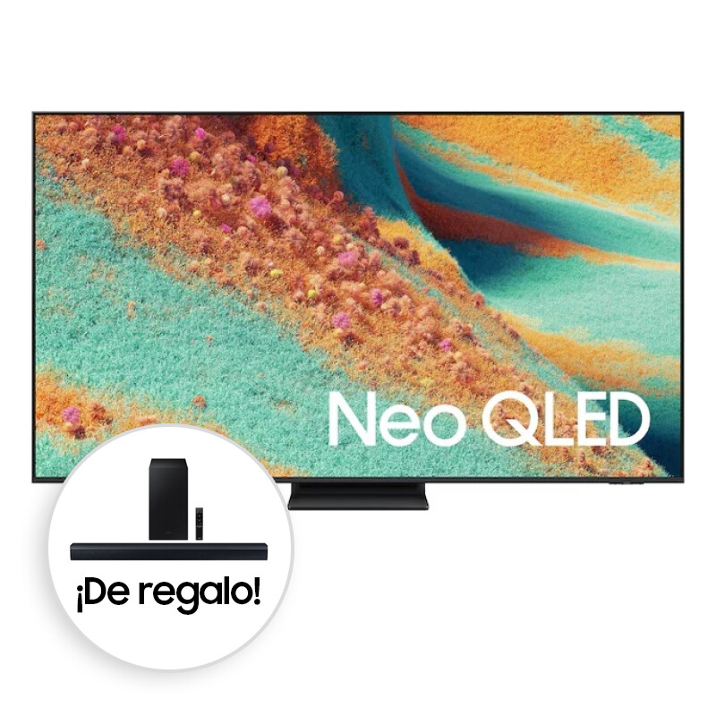 Smart TV Samsung 85" Neo QLED QN85F 4K Vision AI (2025) + Barra de sonido 2.1 ch HW-C450 ¡De Regalo! Smart TV Samsung 85" Neo QLED QN85F 4K Vision AI (2025) + Barra de sonido 2.1 ch HW-C450 ¡De Regalo!