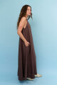 VESTIDO JACKIE MARRON