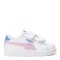 Championes de Niños Puma Smash 3.0 Leather V Blanco - Rosa - Violeta Lavanda