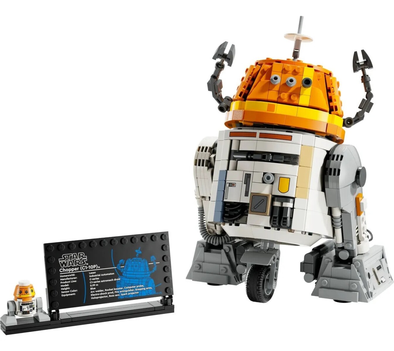LEGO Star Wars Chopper C1-10P Ahsoka – Droide Astromecánico 1039 Piezas 