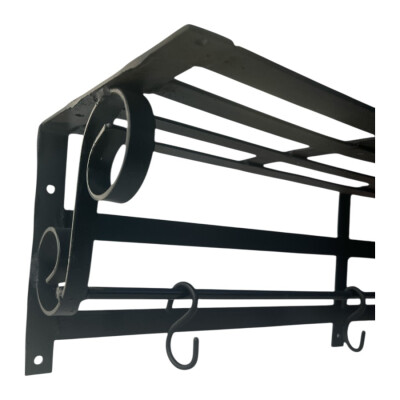 Ganchera de Hierro 45 cm con Ganchos en “S” Ganchera de Hierro 45 cm con Ganchos en “S”