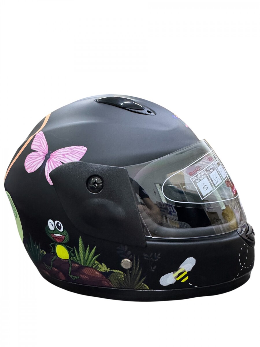 CASCO INTEGRAL NIÑO PM-801 - NEGRO 