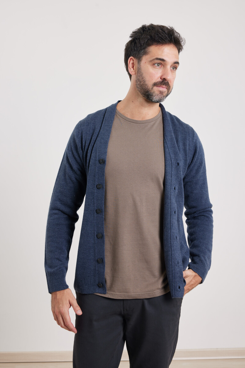 Cardigan Harrington Urban - Azul Melange 