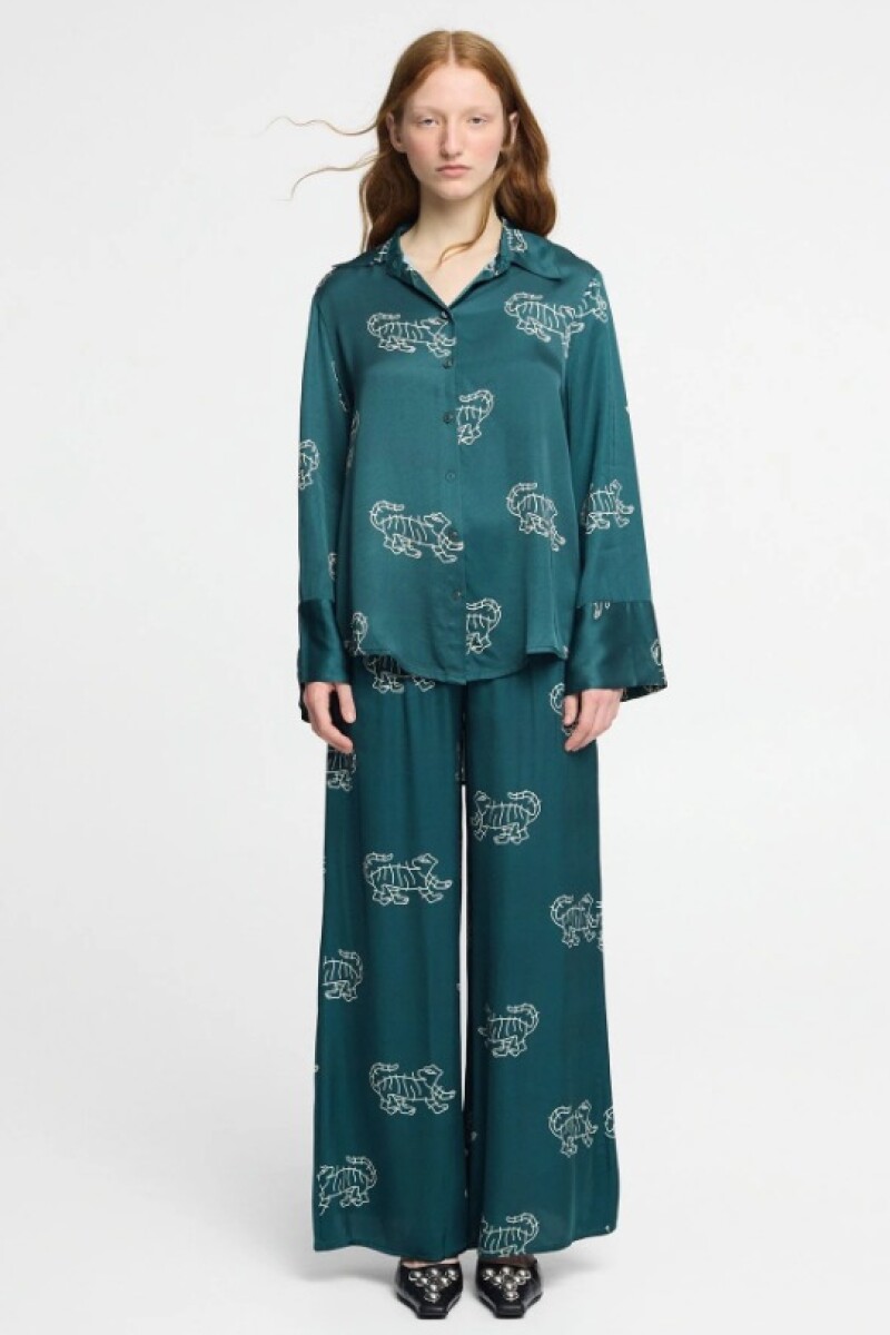 MARTI PANTS Verde Petroleo