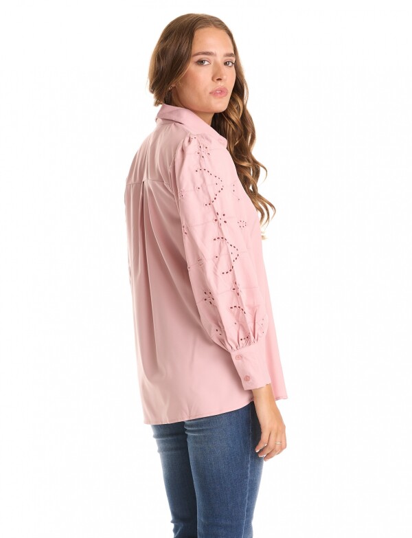 Camisa Manga Calada ROSA OSCURO