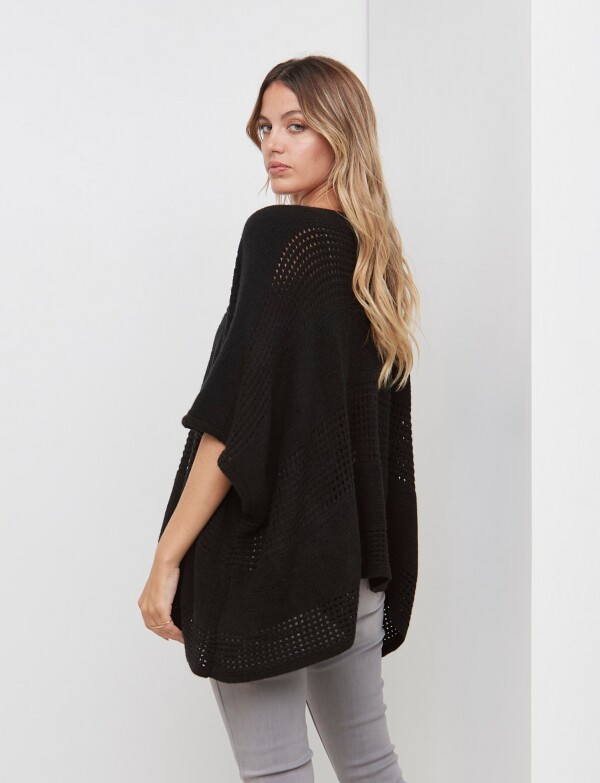 Poncho Calado NEGRO