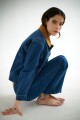 CHAQUETA JEAN CUELLO CAMEL