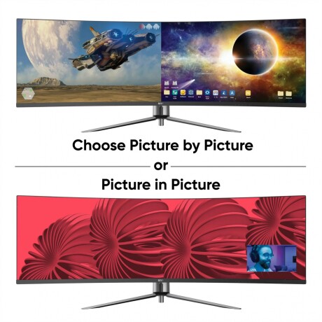 Monitor Gamer Curvo ONN 100133225 49' FHD 144Hz Retroiluminación LED RGB Programable Monitor Gamer Curvo ONN 100133225 49' FHD 144Hz Retroiluminación LED RGB Programable