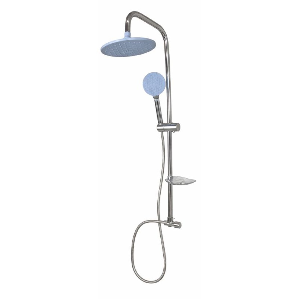 BARRAL DE DUCHA SIN GRIFERIA ROSETA REDONDA - CROMADO 