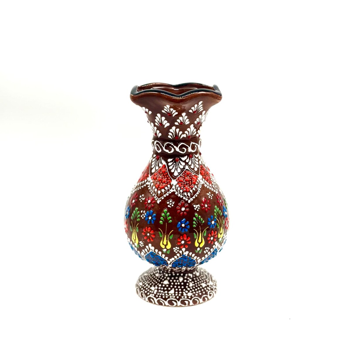 Florero de cerámica 20 cm - Marron 