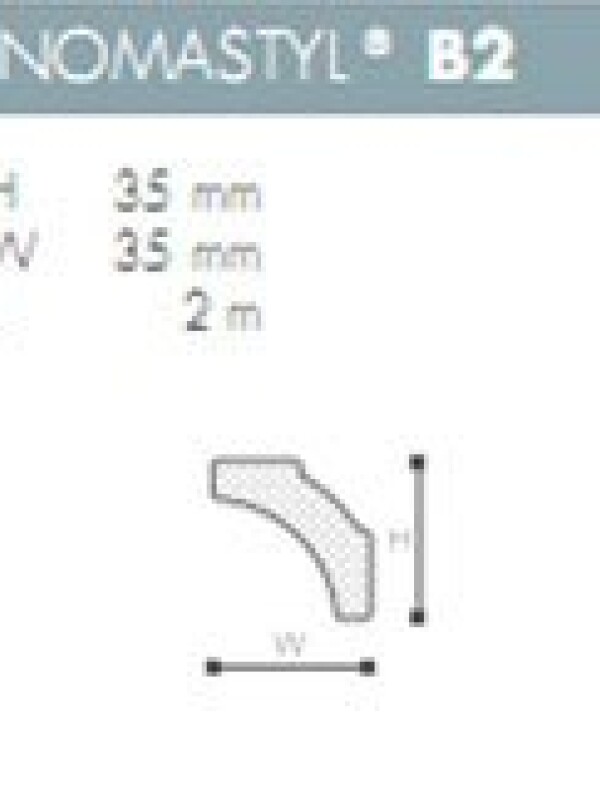 MOLDURA POLIESTIRENO NOMASTYL- B2 - 2 mts - N/A