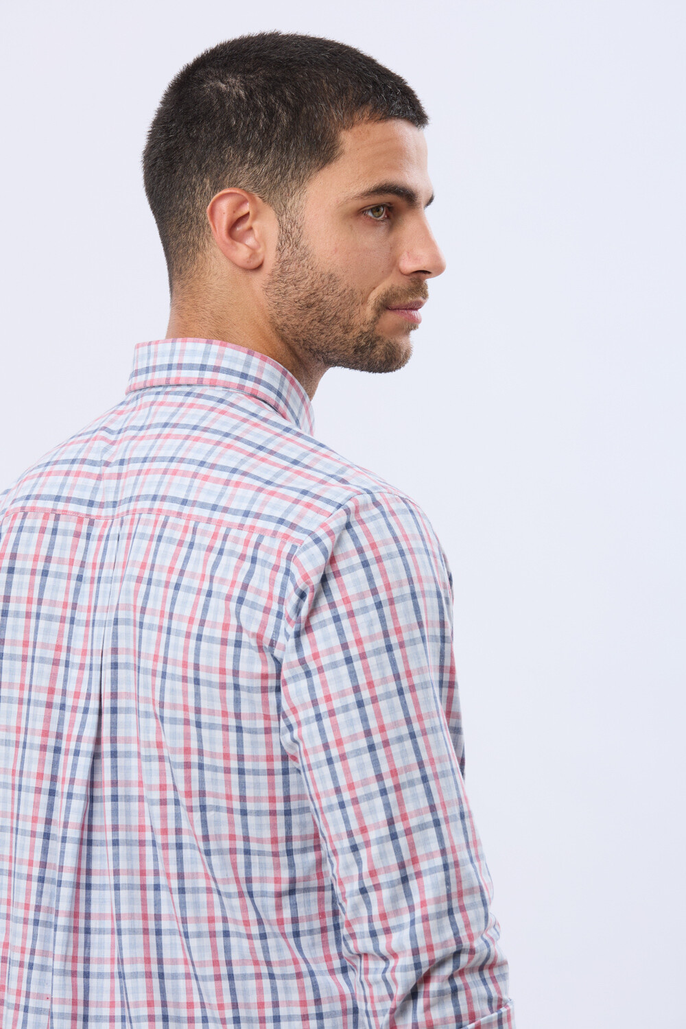 CAMISA SPORT A CUADROS Rojo