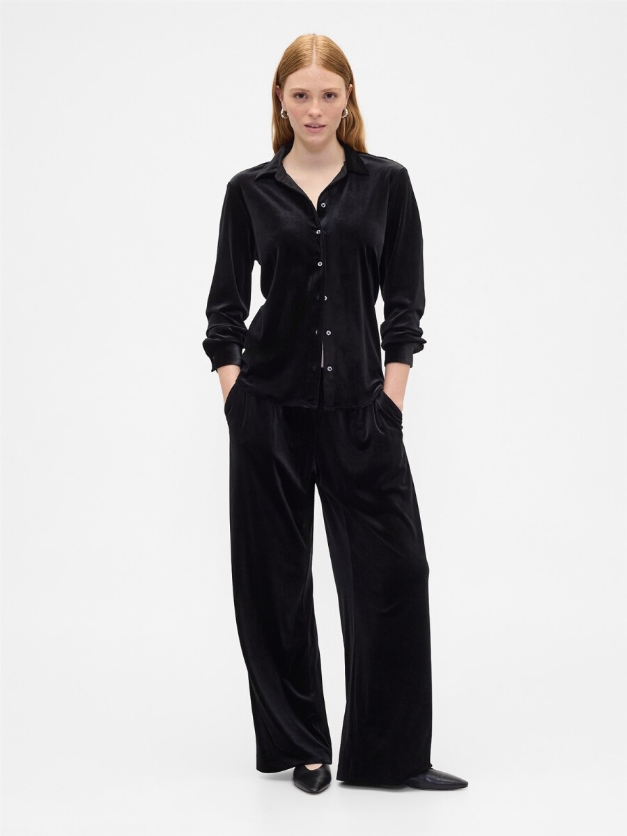 Pantalón Terciopelo Mujer - Black 1 