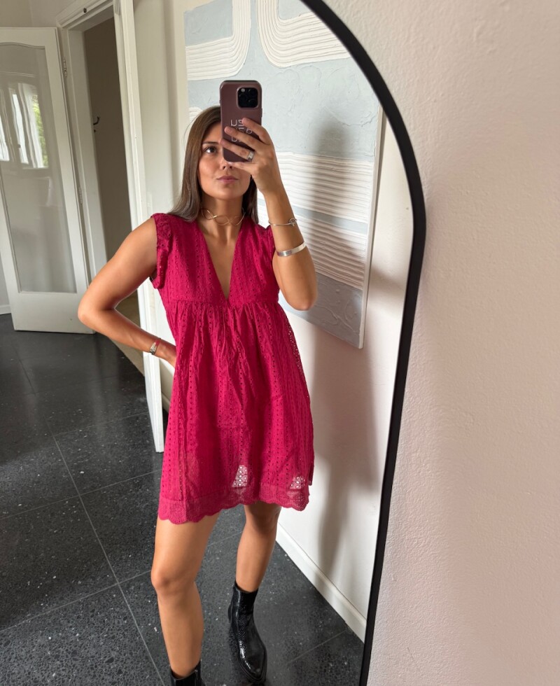 Vestido Ambar bordó