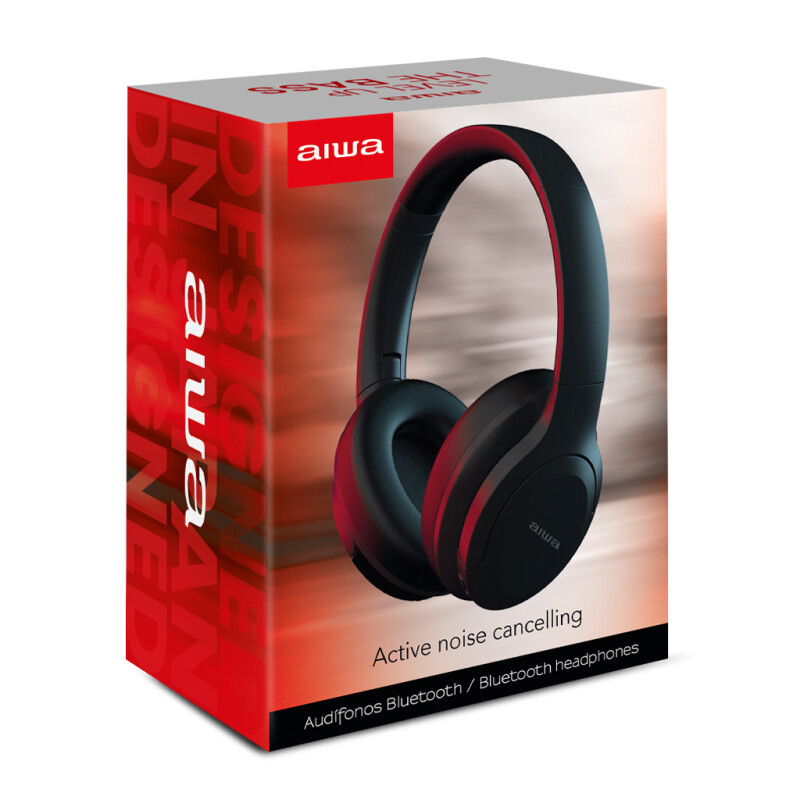 Auriculares Bluetooth Noise Cancelling AIWA con Micrófono Batería hasta 40 Horas Y Diseño Ergonómico | AW-ANC45F Auriculares Bluetooth Noise Cancelling AIWA con Micrófono Batería hasta 40 Horas Y Diseño Ergonómico | AW-ANC45F