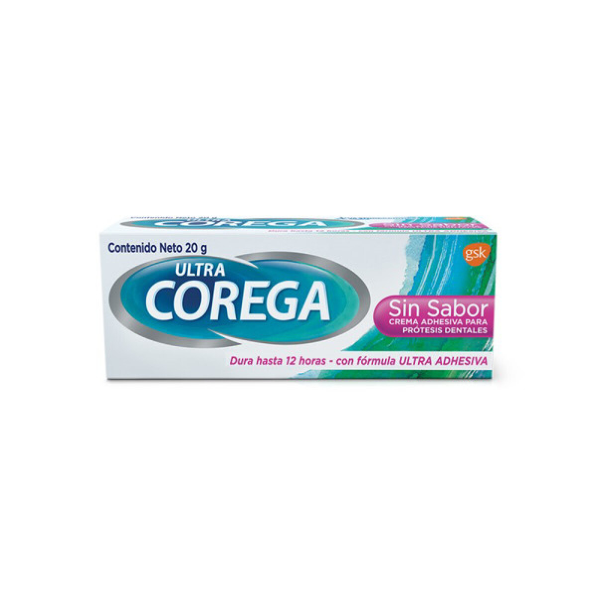 Crema adhesiva para prótesis dental Corega - 20 g Sin sabor 