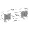 Rack - Color miel - Puerta industrial Rack - Color miel - Puerta industrial