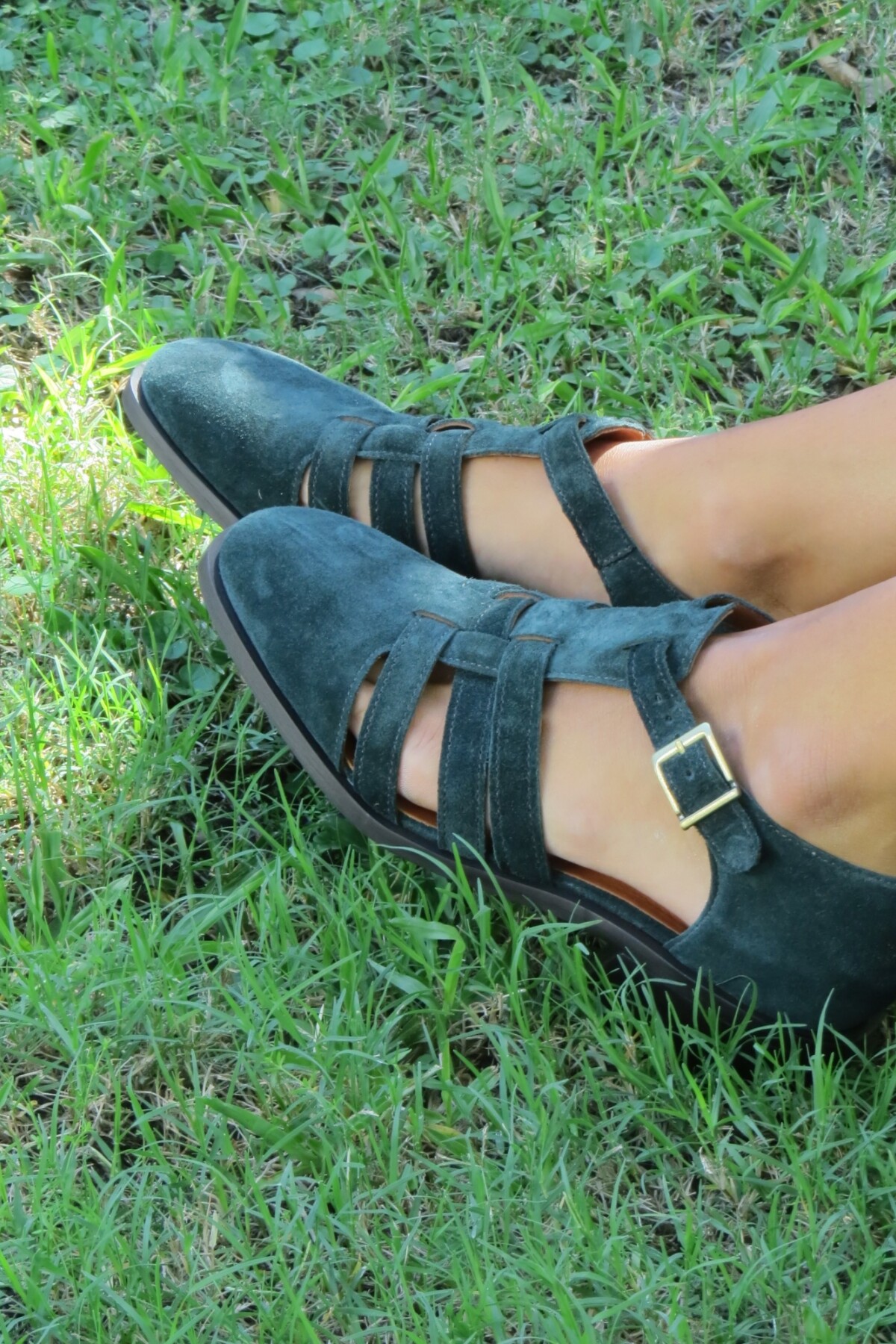 Sandalia Mallorquina Verde Inglés