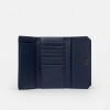 Billetera P&P en efecto cuero Azul