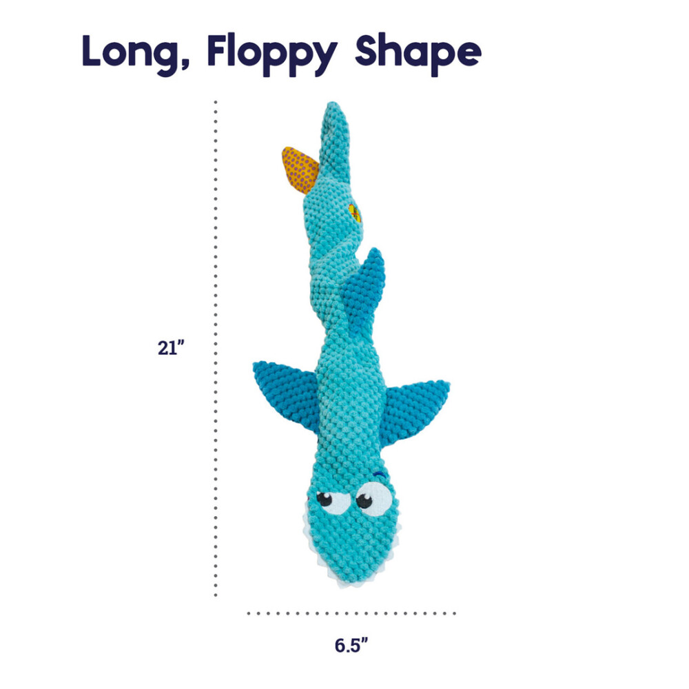 OUTWARD HOUND STUFFING-FREE TIBURÓN FLEXIBLE - AZUL L N/A