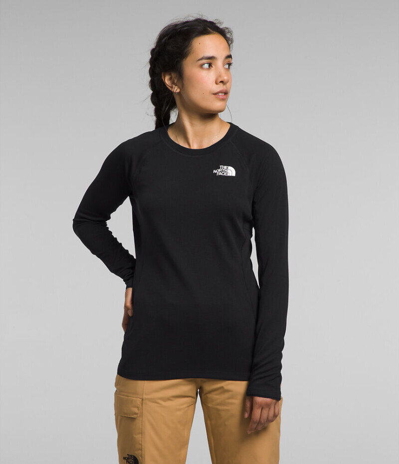 Primera capa top fd pro 160 crew mujer Tnf Black