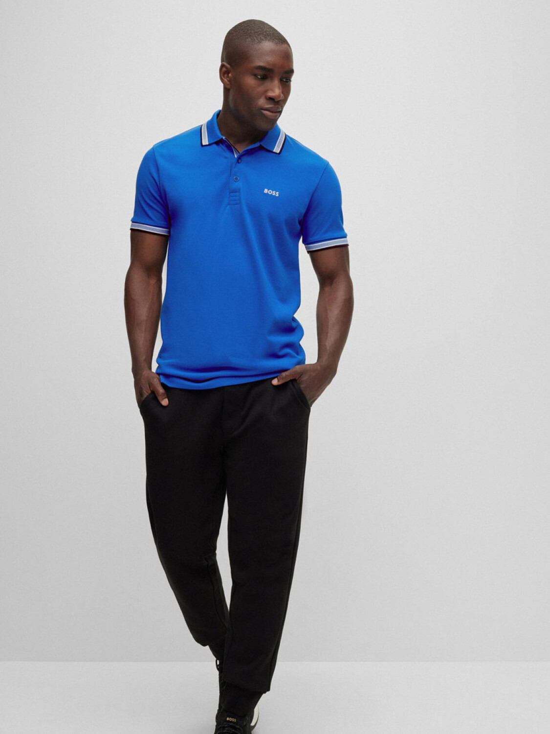 Remera Polo Regular Fit, Paddy Azul