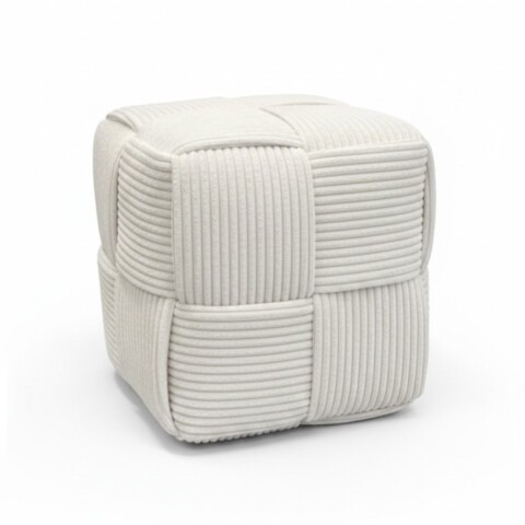PUFF CUAD BLANCO 36X38X36CM Unica