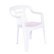 Silla de plástico con filtro Mor BLANCO